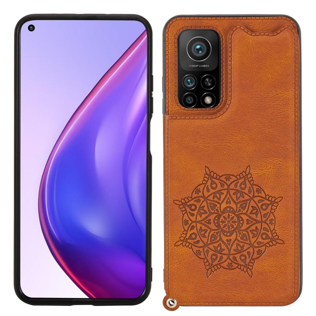 Bao da điện thoại nắp lật có ngăn để thẻ cho Xiaomi POCO X3 NFC Mi 10T Pro 10T Lite
