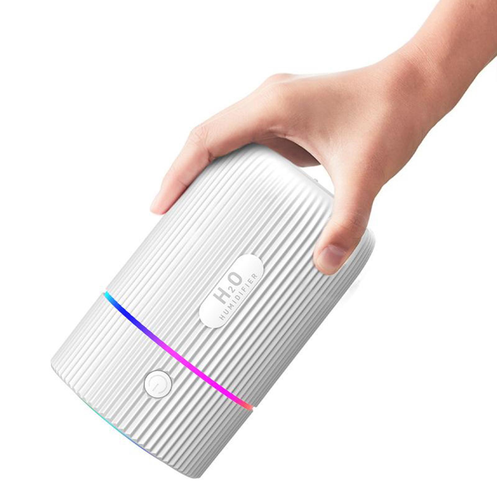 220ml Cool Mist Humidifiers Small Portable Air Humidifier Quiet, USB Charging, Auto-Off, Night Light, for Home Office Baby Bedroom