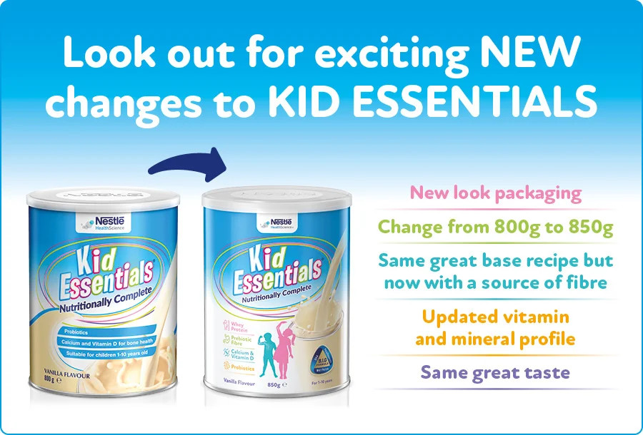 Sữa bột Nestle Kid Essentials cho trẻ 1 đến 10 tuổi (800g) - Nhập khẩu Australia