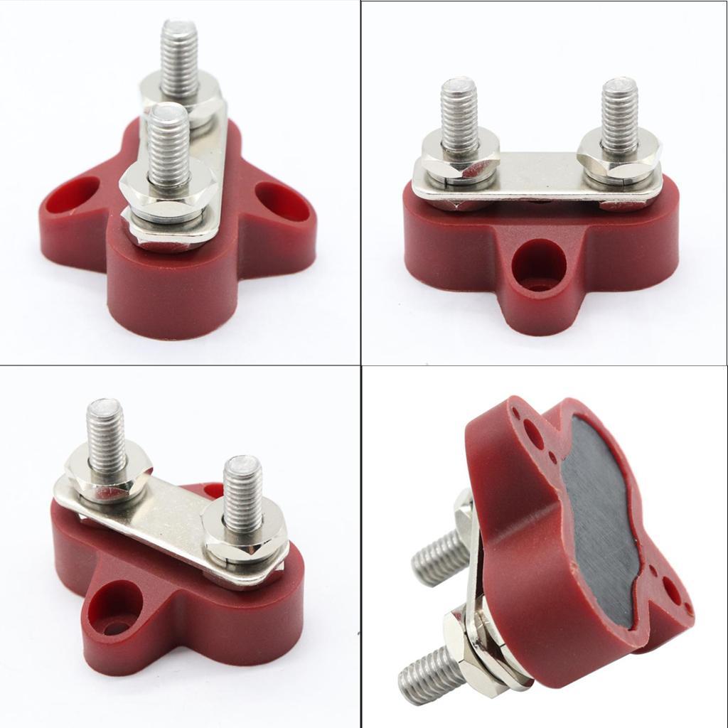 4x Bus Bar Power Terminal Block Negative M6 Positive Power Distribution Stud
