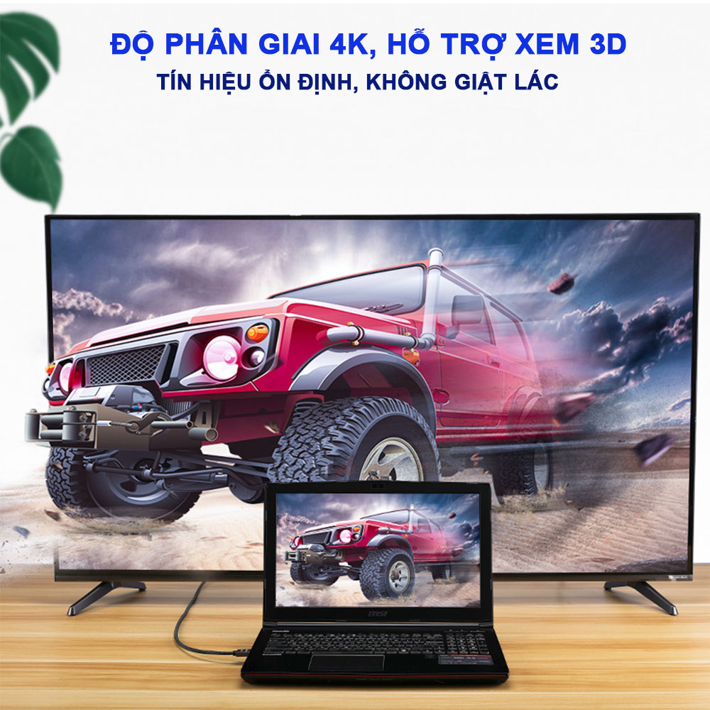 Cáp HDMI 2.0 Seasy bọc dù siêu bền hỗ trợ 4K 60Hz 3D đầu mạ vàng cho TV/ máy chiếu/ PS4/ laptop – Hàng chính hãng