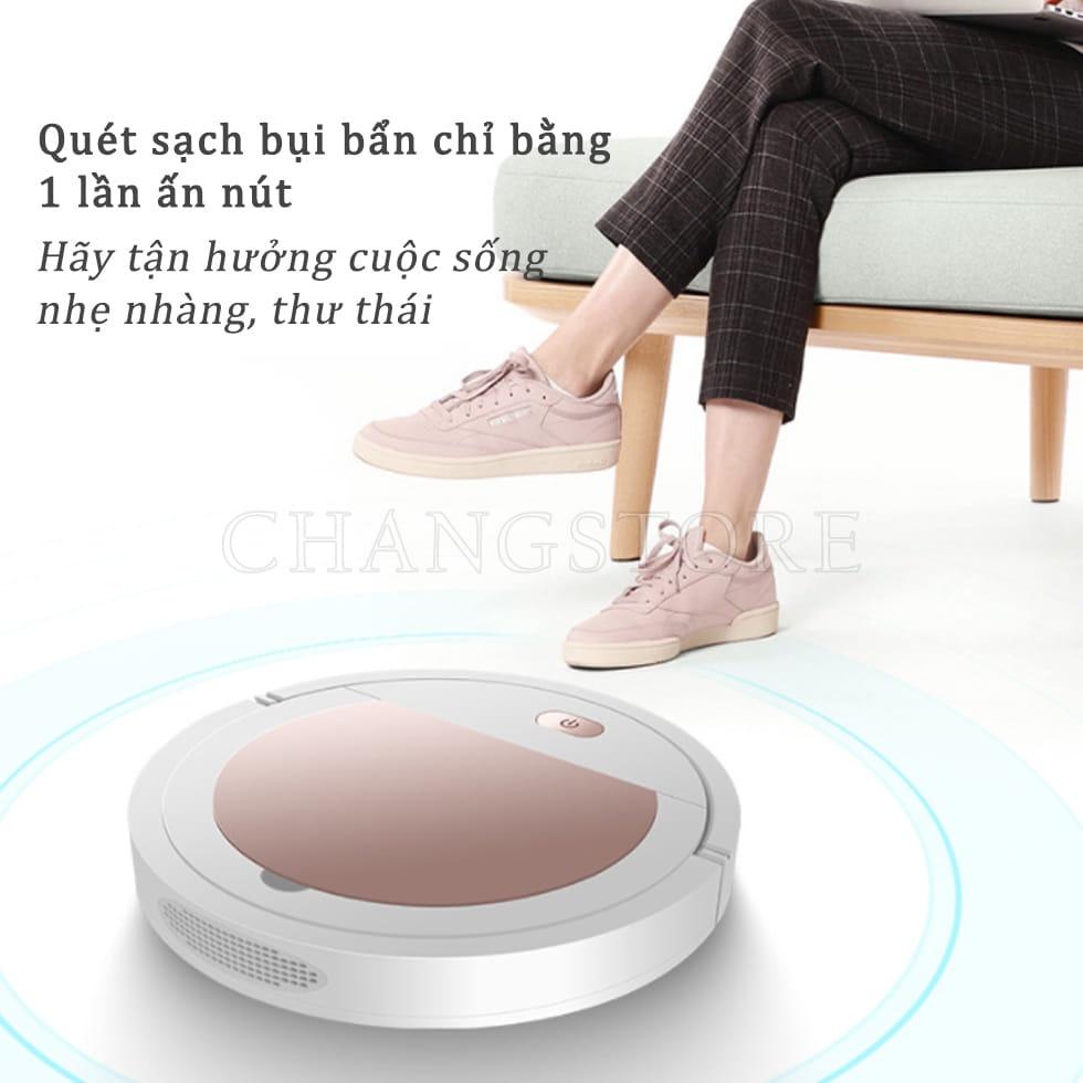 Robot Hút Bụi BG ES-3009, Máy Hút Bụi Sàn Thông Minh Tự Động Vệ Sinh Siêu Tiện Lợi