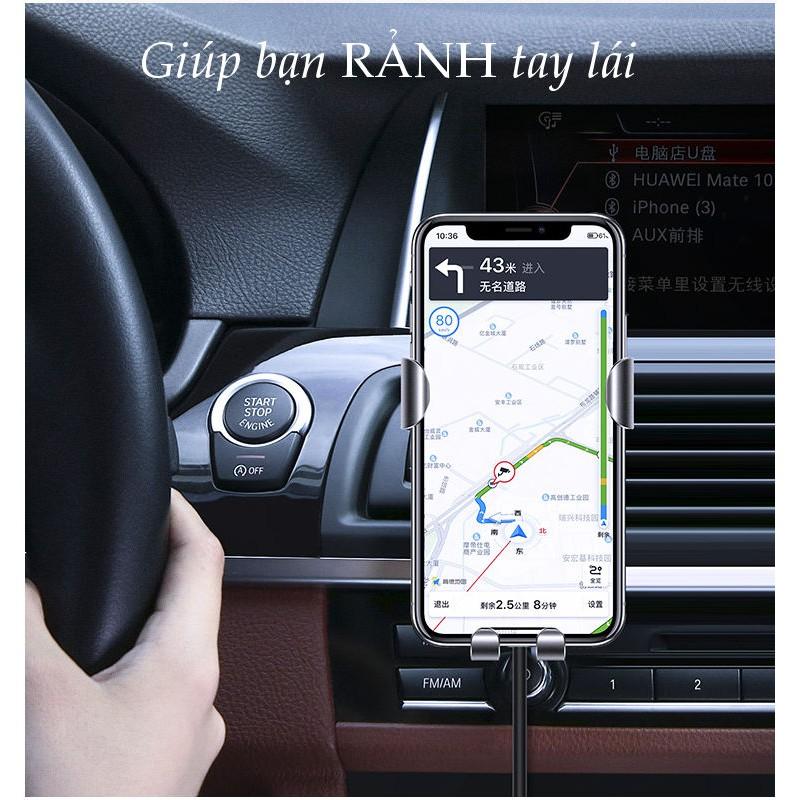 Sạc điện thoại không dây, cắm khe gió điều hòa trên xe hơi UGREEN CD157 50583 dùng cho màn hình từ 4.7-6.2 inch - Hàng chính Hãng