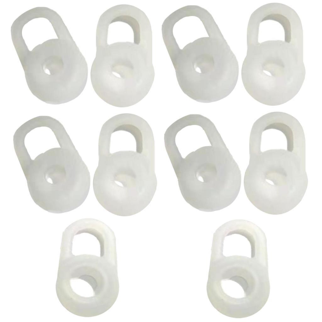 10 Pieces Soft Silicone Eargel Earbud Waterproof Eartips Replacement