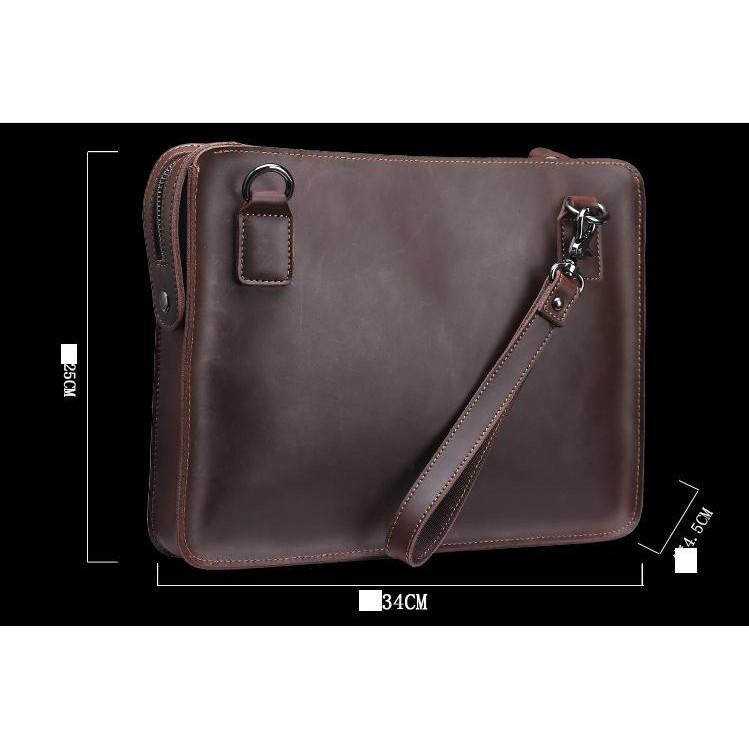 Túi đựng macbook laptop cầm tay da bò Retro Leather 13inch