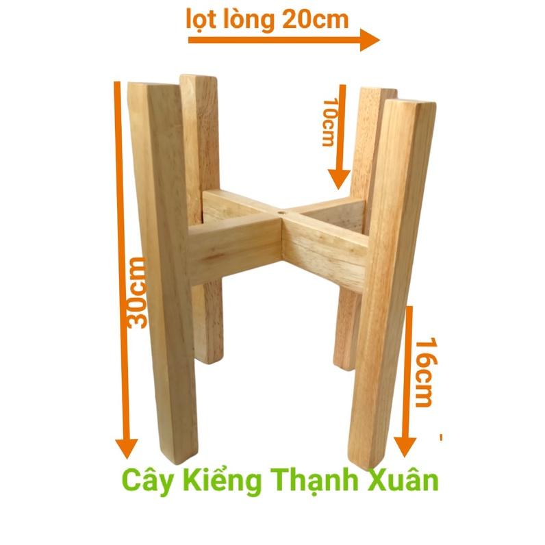 Kệ Đôn Giá Gỗ Để Chậu Cây, Chậu Hoa Trang Trí Nhà Cửa, KT Lọt Lòng 20cm, Kệ Tháo Rời, Màu Gỗ