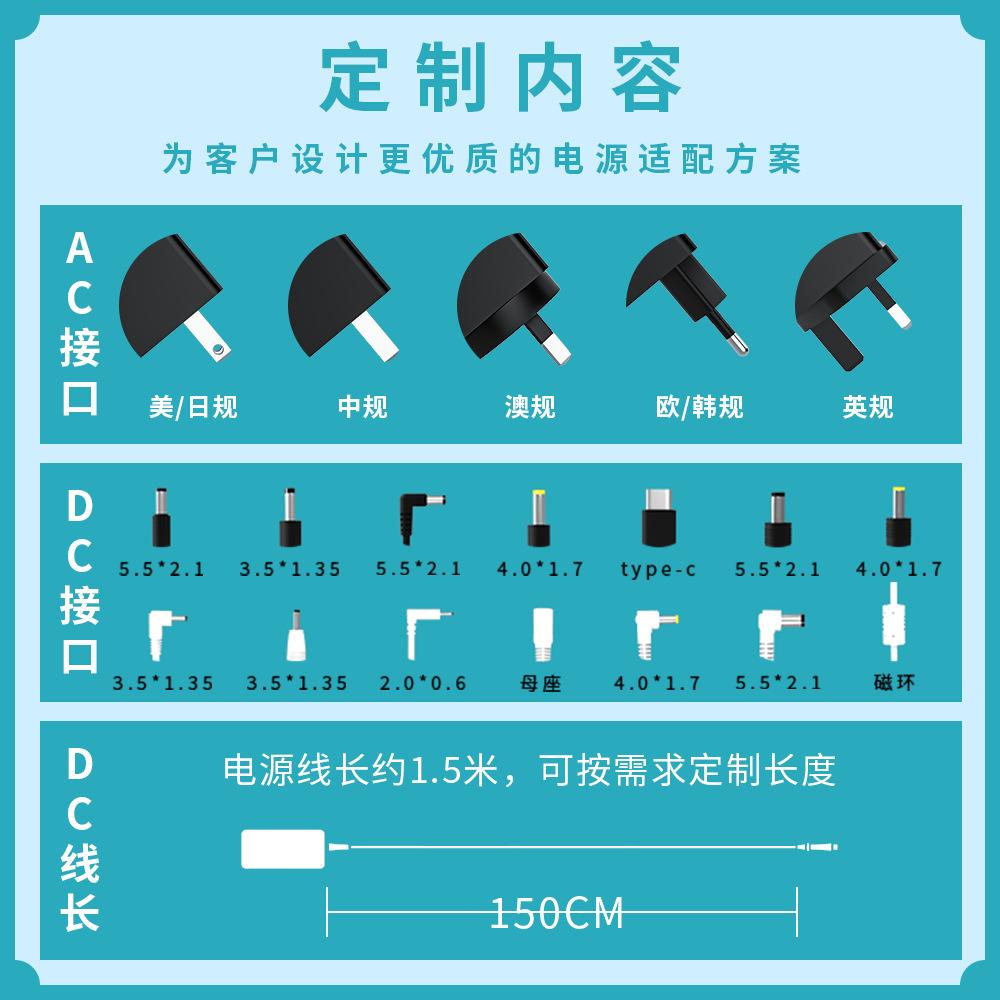 Bộ đổi nguồn 12v5a được sản xuất thuận lợi nhất Bộ đổi nguồn công suất cao 60 watt được chứng nhận toàn cầu đa tiêu chuẩn của Trung Quốc, Hoa Kỳ và Châu Âu