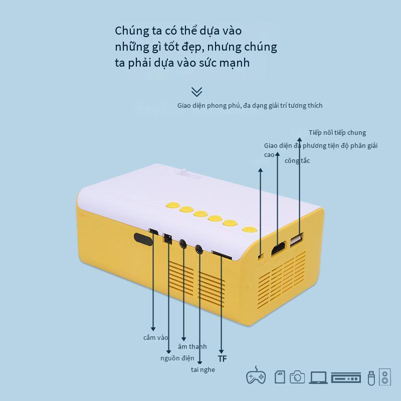 Phong cách mới nhất nóng bán máy chiếu mini micro giải trí máy chiếu LED gia đình di động