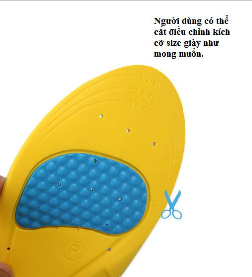 Miếng lót giày thể thao Yellow Sport chuyên dụng cao cấp, Lót giày cả bàn siêu êm chân, khoáng khí, khử mùi hôi