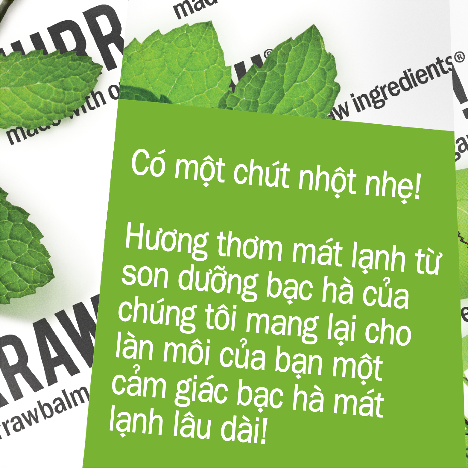 Son dưỡng môi Hurraw! Balm - hương bạc hà 4.8g/.17oz