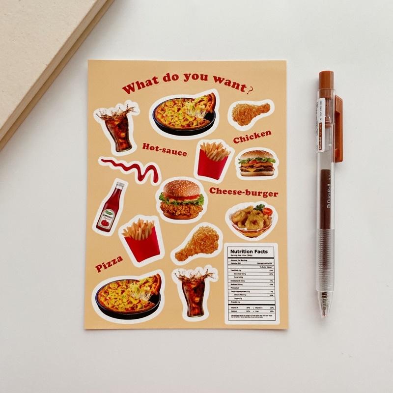 Tấm sticker INS style retro cổ điển