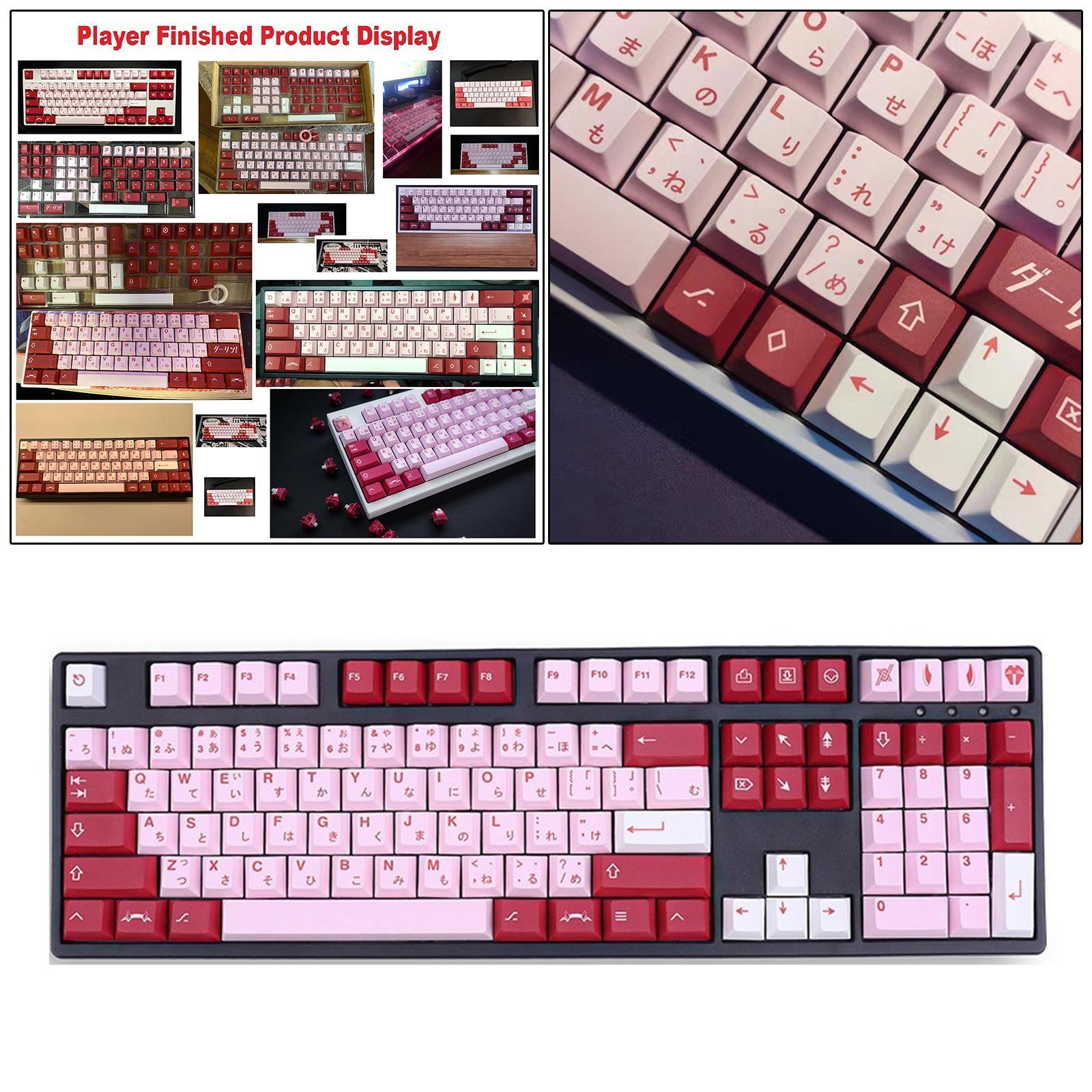 DIY PBT 140 Keys Keycaps Cover Cherry Profile for Gaming Mechanical Keyboard