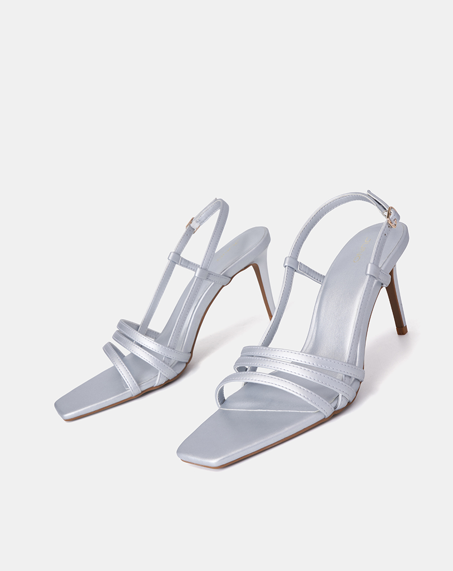 Giày Sandal Nữ 9cm Thời Trang JUNO 3 Dây Mảnh Quai Ngang SD09111