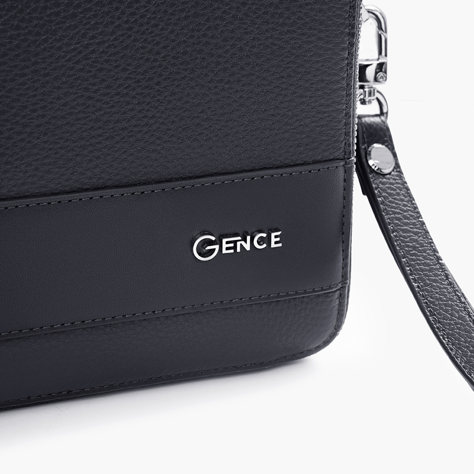 Túi Nam Đeo Chéo Cầm Tay GENCE TC05 Chất Liệu Da Bò Cao Cấp Màu Đen