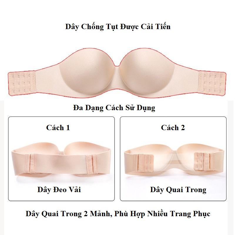 Áo lót cúp ngực không gọng không dây kèm quai trong 218