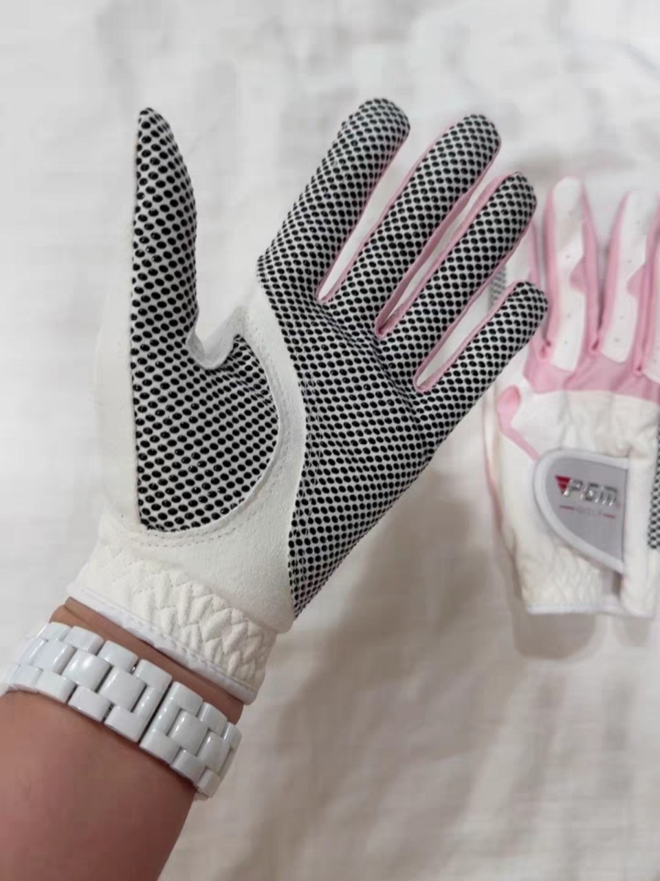Găng Tay Golf Nữ Vải Sợi Co Dãn Cao Cấp - PGM MS. Golf Gloves - ST018