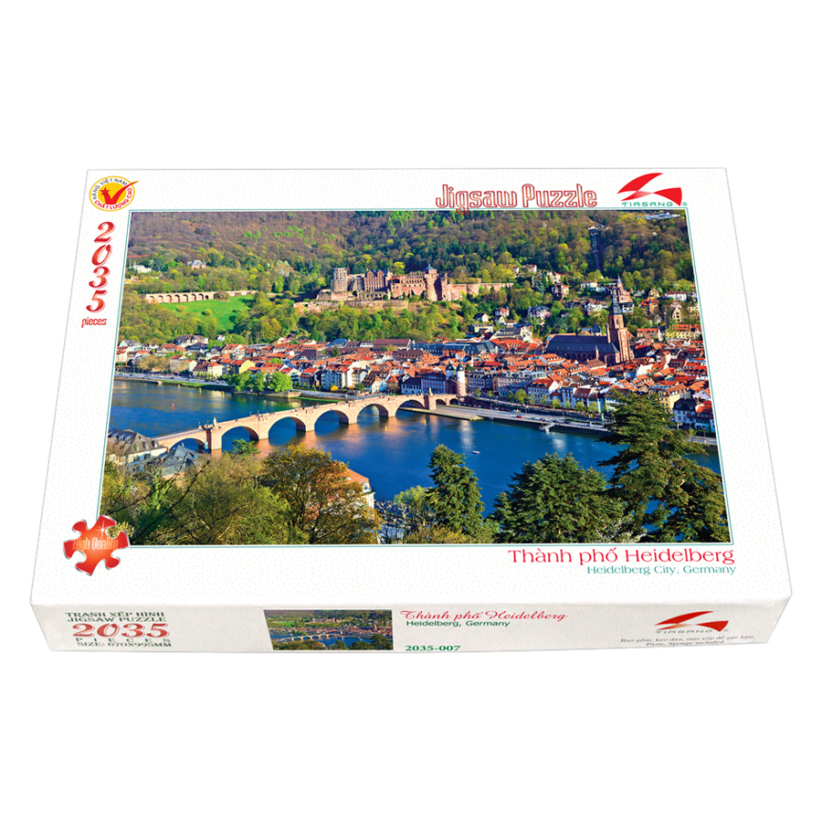 Tranh xếp Hình Tia Sáng Thành Phố Heidelberg Tia Sáng