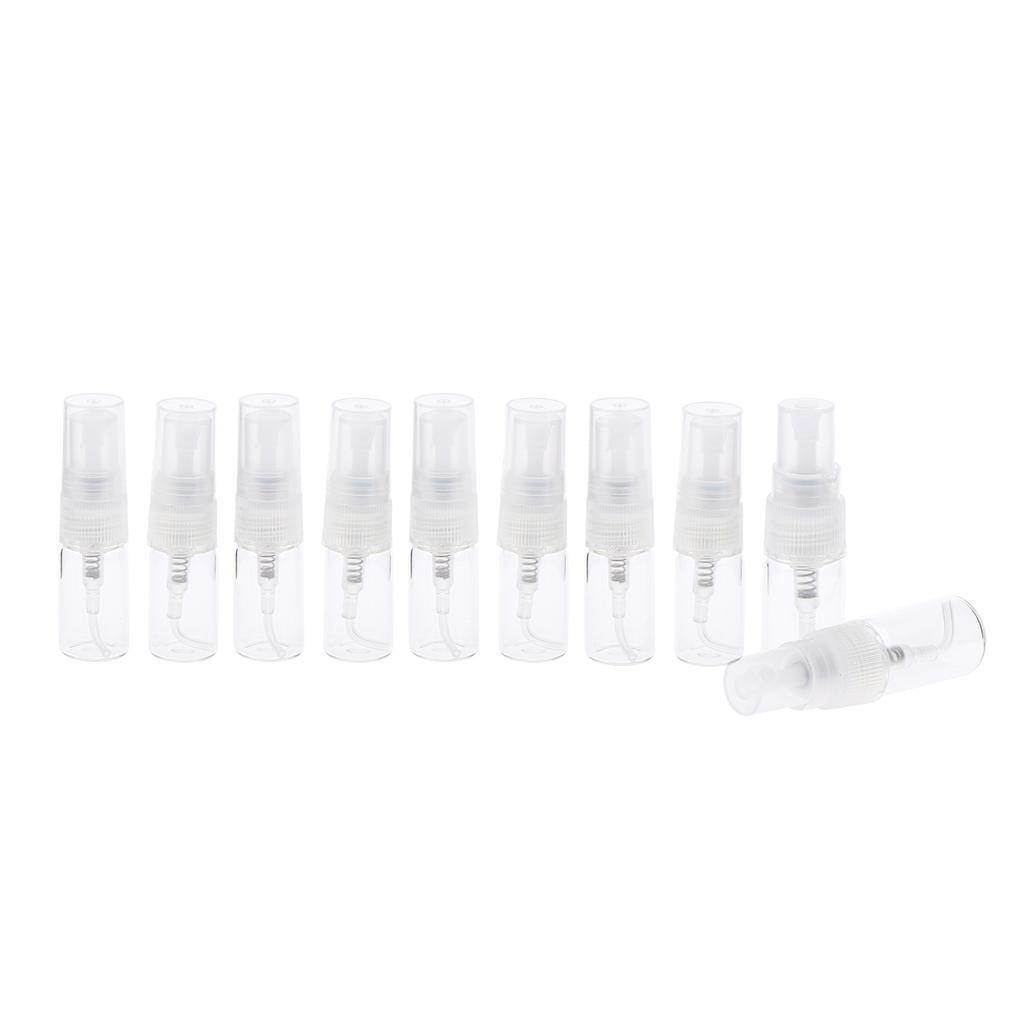 20pcs Clear Atomiser Glass Bottle Spray Refillable Fragrance Perfume Empty Scent
