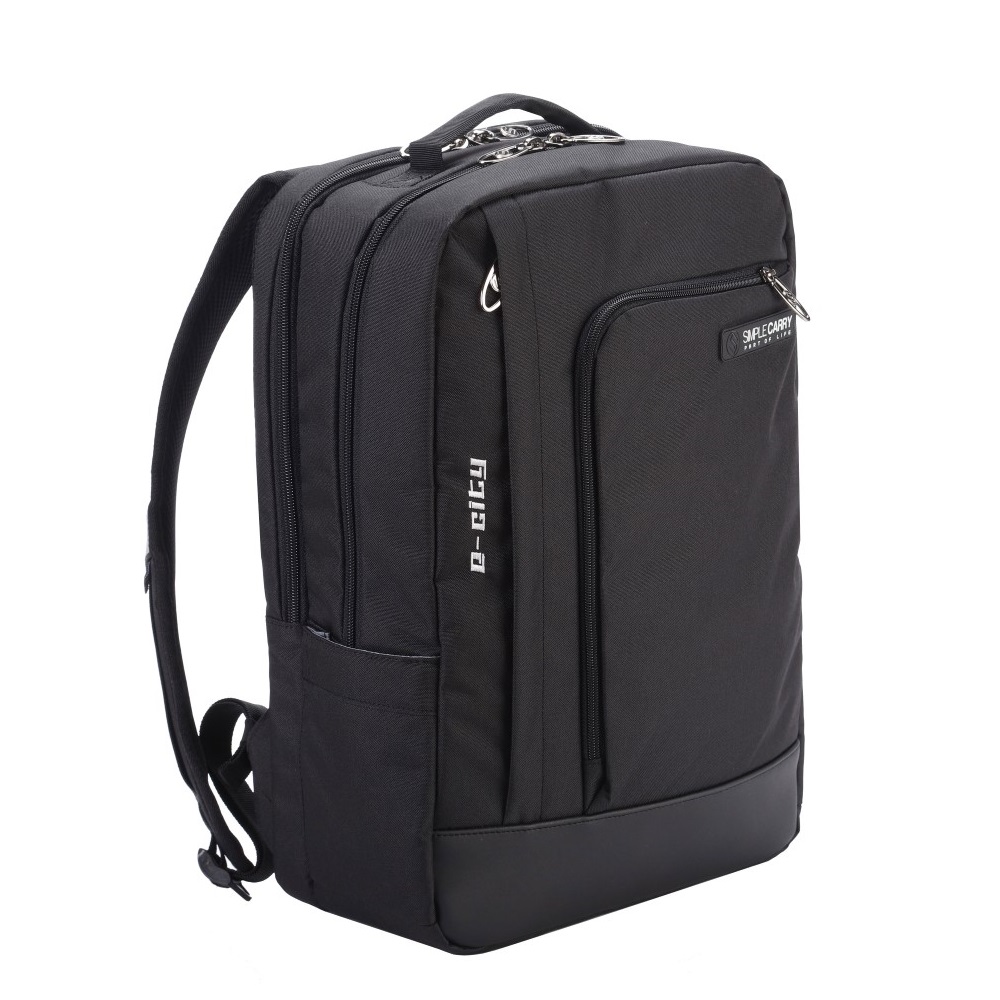 Balo laptop Simplecarry E-City 2 - Black