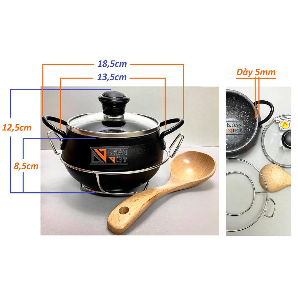 Thố Nồi cơm niêu mẫu MỚI- HỢP KIM NHÔM VÂN ĐÁ CHỐNG DÍNH . Dùng KHO QUẸT, CƠM CHÁY. đồ gia dụng nhà bếp pha chế làm bánh nguyên liệu