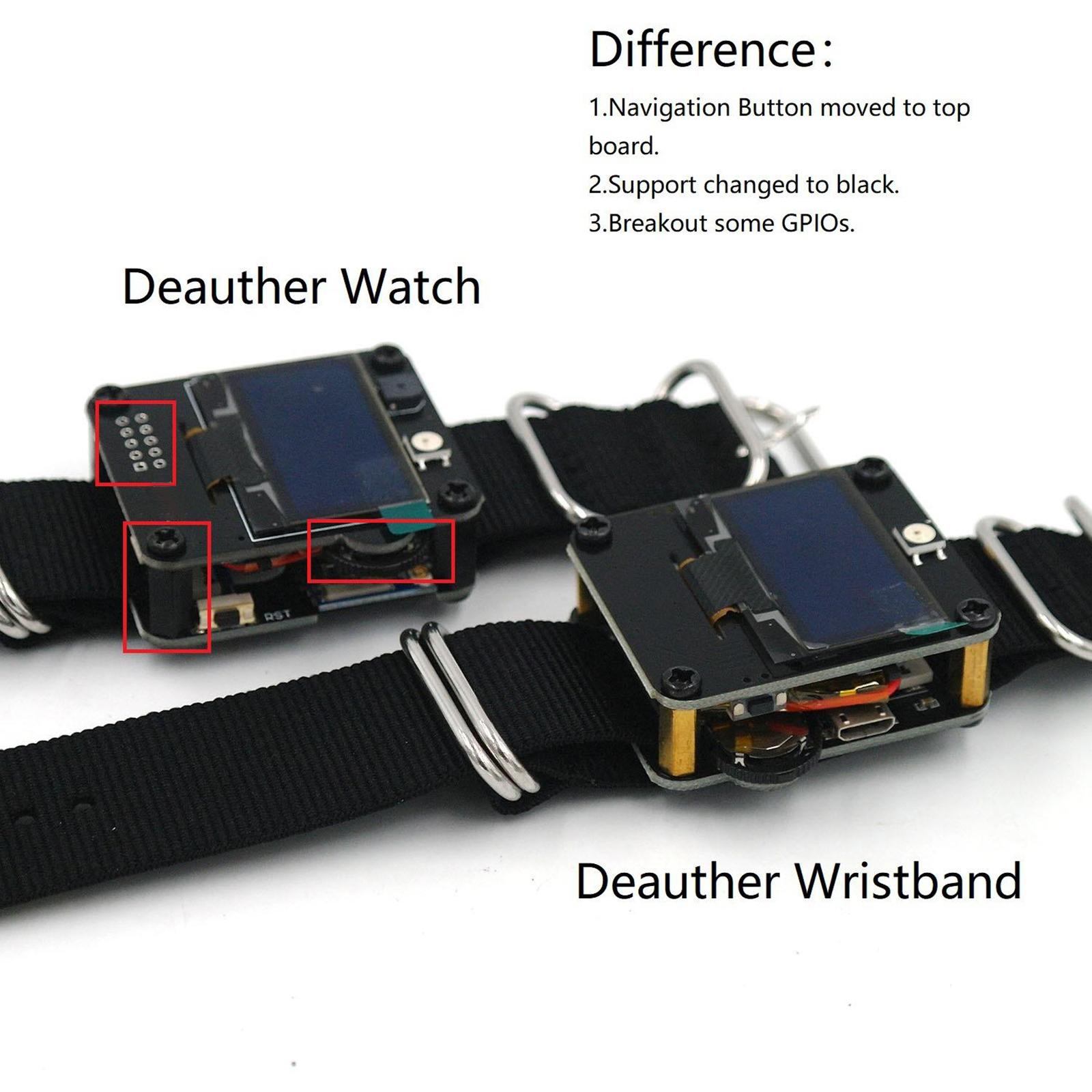 WiFi Test Tool Deauther Watch Programmable Development Board WiFi Deauther Watch