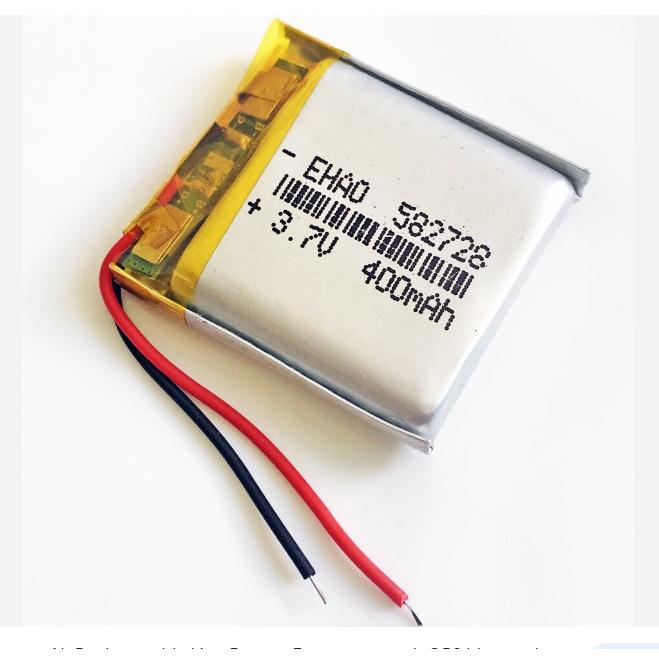 Pin Sạc Lithium Polymer 3.7V 400mah 582728 Cho tai nghe,loa Mp3 MP4 MP5 GPS PSP Bluetooth hàng mới