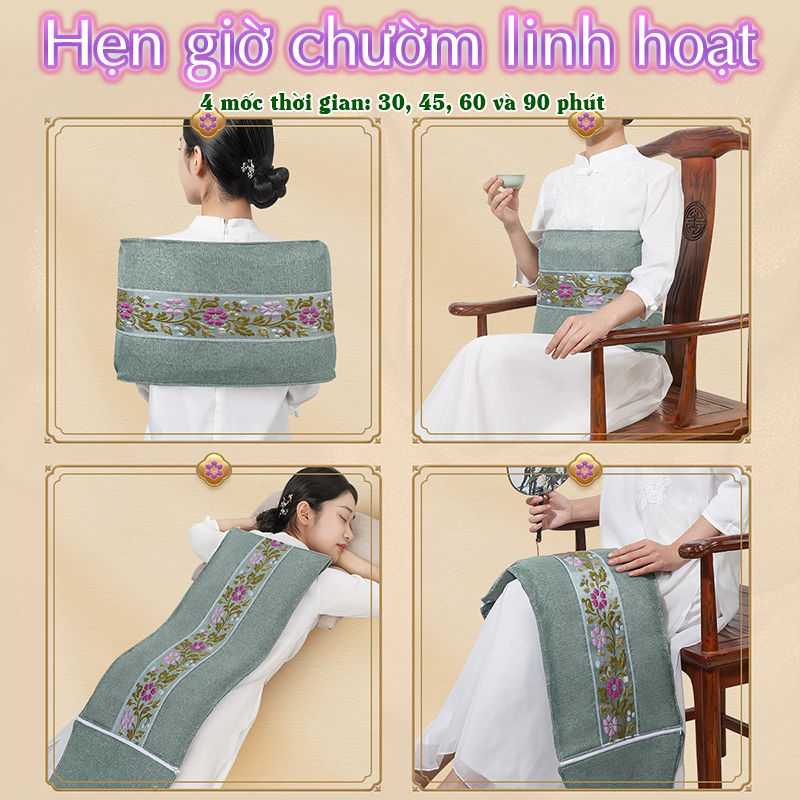Túi Chườm Nóng Bằng Muối Ngải Cứu Nikio NK-202 - Dòng Cao Cấp Có Khóa Dán, Cải Thiện Giảm Đau Mỏi Lưng Cổ Vai Bụng Kinh