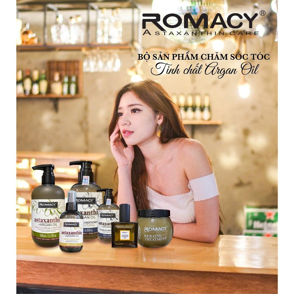 Dầu gội xả dưỡng sinh ROMACY ASTAXANTHIN Hương ARGAN mới phục hồi chống lão hóa, siêu mềm mượt tóc