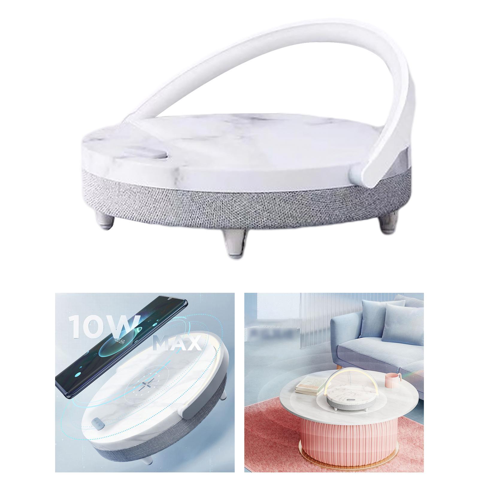 LED Night Light with Wireless Charger Adjustable Phone Holder Bedroom