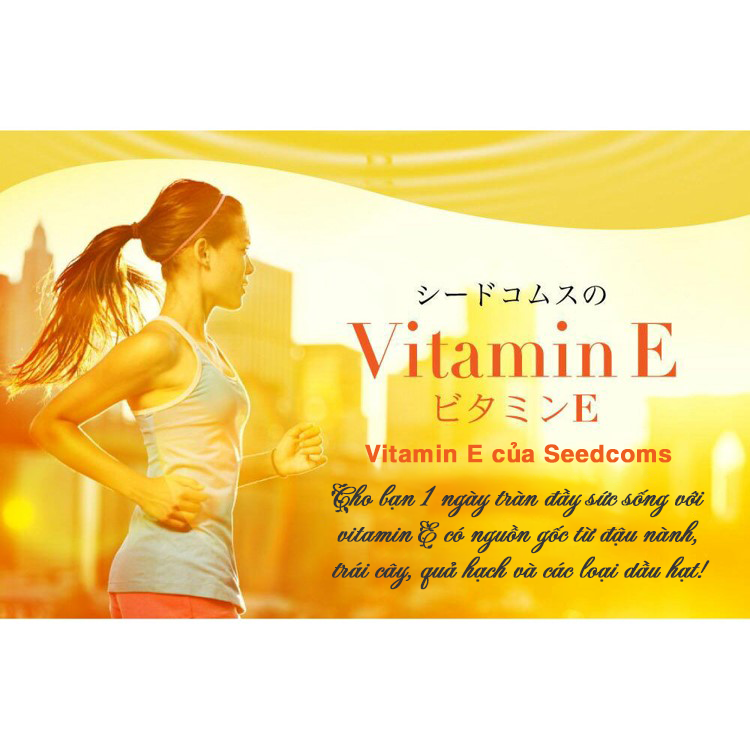 Viên Uống Vitamin E Giúp Làm Đẹp Da, Ngăn Ngừa Lão Hóa Và Tăng Cường Đề Kháng Seedcoms Nhật Bản