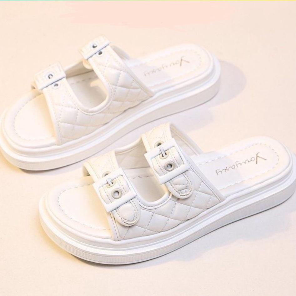 Dép lê nữ quai ngang ulzzang siêu hót,sandal nữ 2 quai đủ size 35-39 đế cực êm