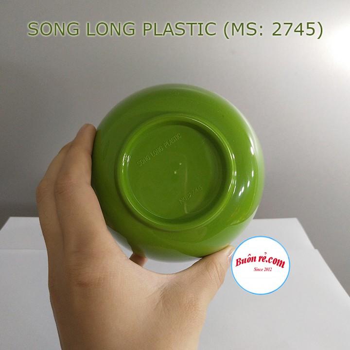 Sỉ 20 Bát ăn cơm nhựa phíp Song Long Plastic chịu nhiệt độ cao, an toàn khi sử dụng (MS: 2745) 01185 Buôn Rẻ