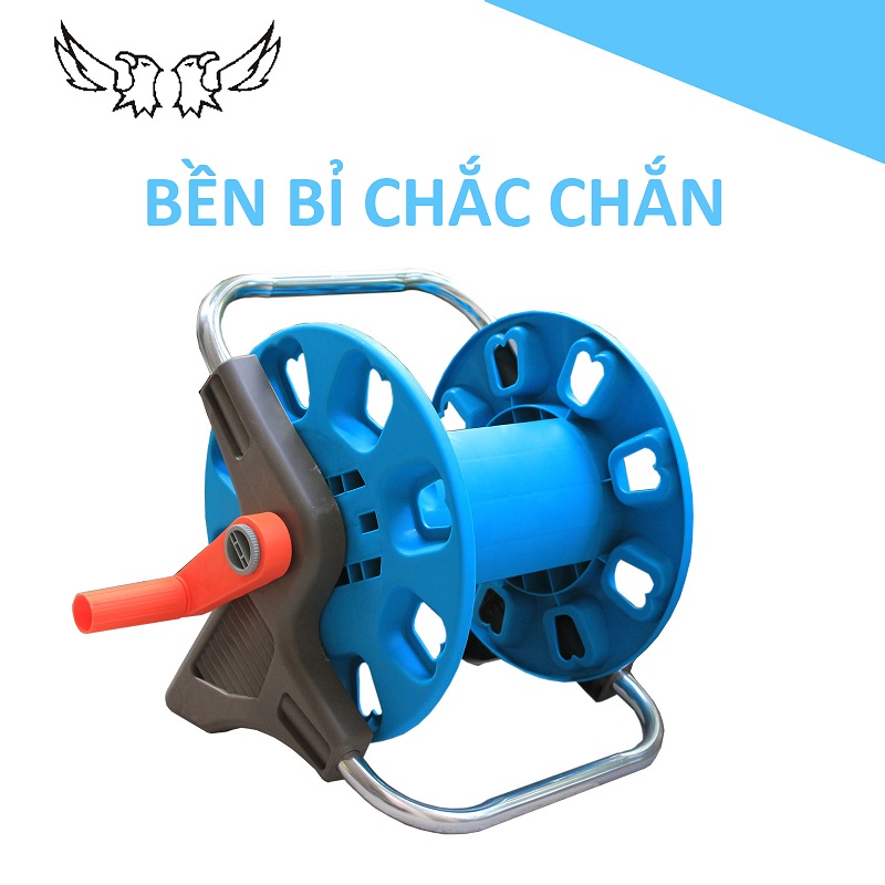 Rulo Khung lô cuốn ống nước, Bộ cuộn ống tưới - Bộ khung lô cuốn dây tưới AK 801, Cuốn từ 10 mét đến 20 mét ống phi 16 đến phi 20.