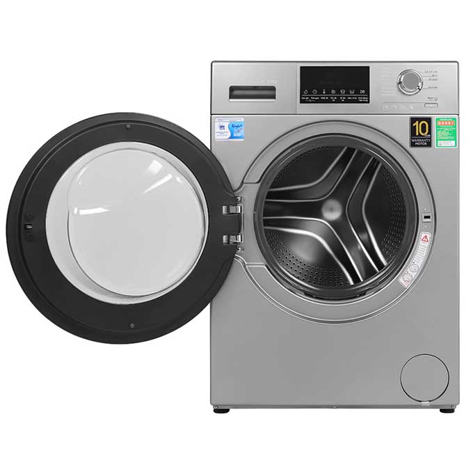 Máy giặt Aqua Inverter 9 kg AQD-D900F S lồng ngang-Giao tại HN và 1 số tỉnh toàn quốc