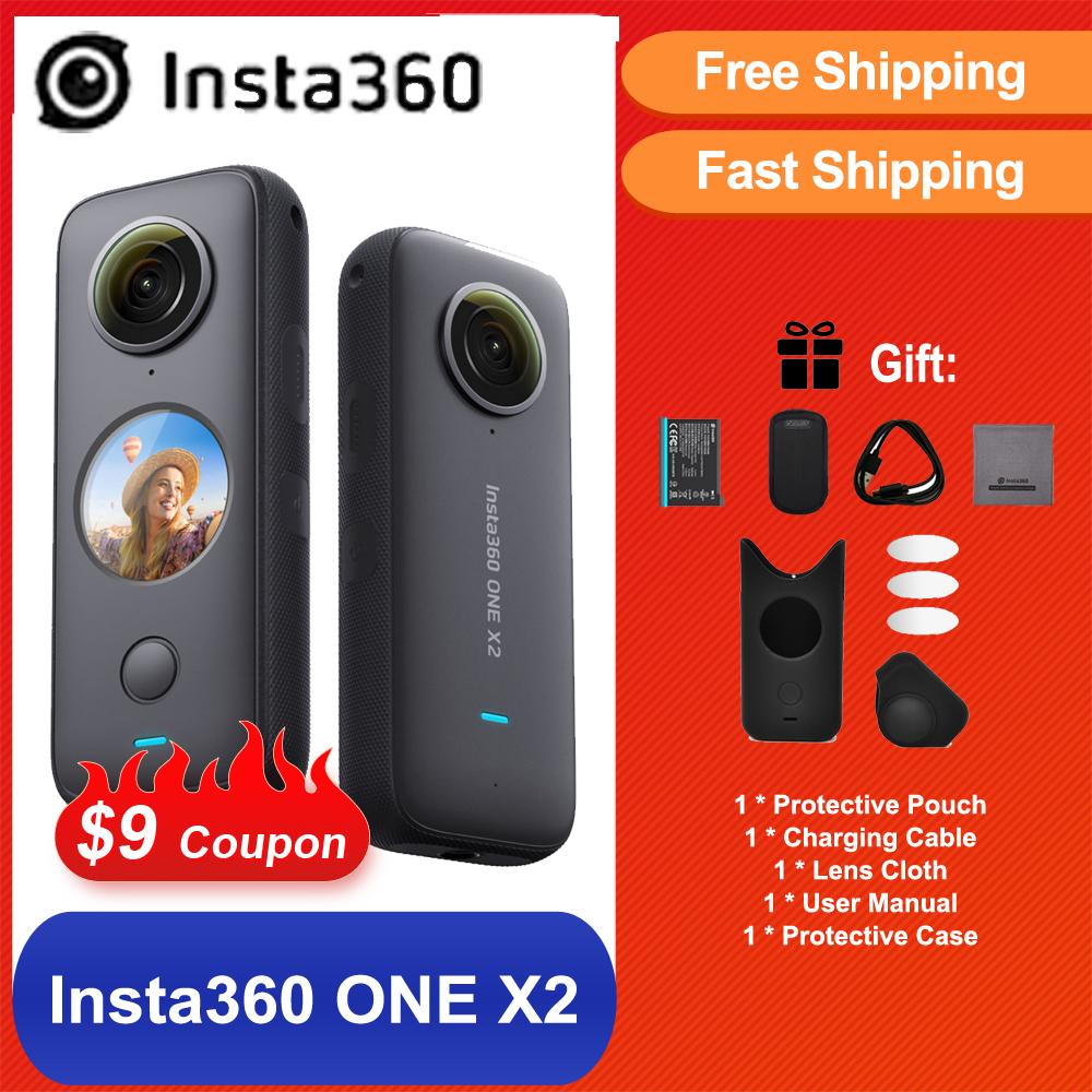 Insta360 X2 Insta360 ONE RS Camera hành động 1 inch Camera thể thao chống nước kèm gậy chụp ảnh tự sướng Insta360 Link Webcam 4k