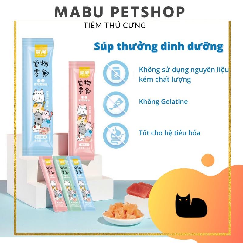 Thức ăn cho mèo thanh súp thưởng bổ sung dinh dưỡng 15gr 3 vị SHIZUKA chất lượng giá rẻ