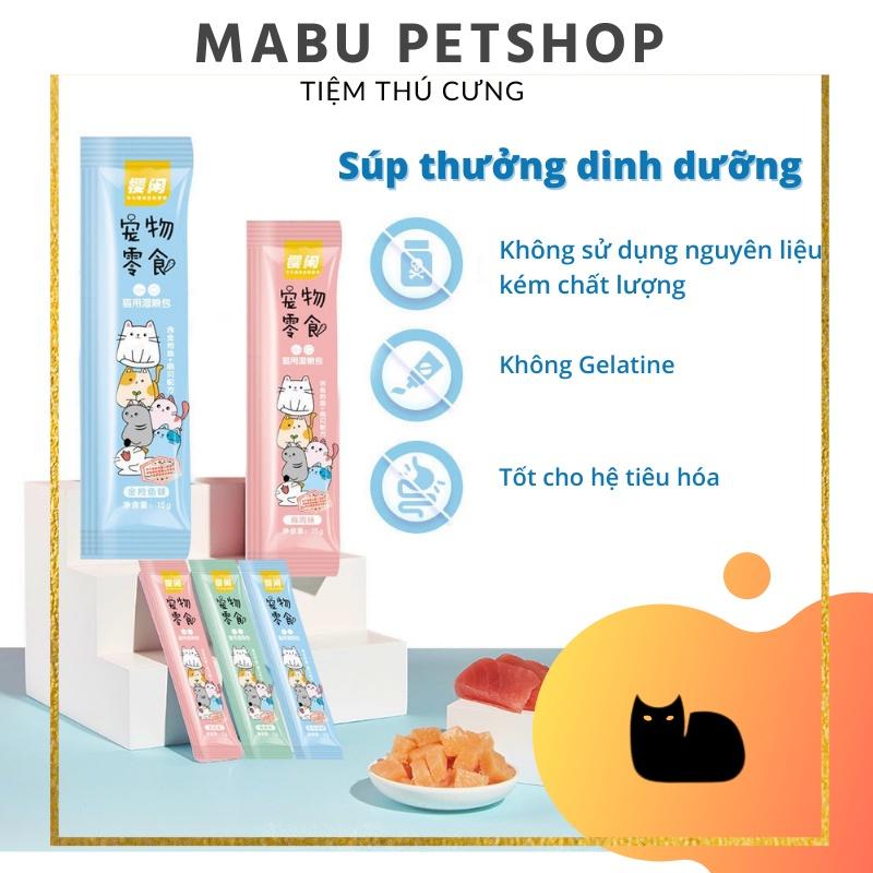 Thức ăn cho mèo thanh súp thưởng bổ sung dinh dưỡng 15gr 3 vị SHIZUKA chất lượng giá rẻ