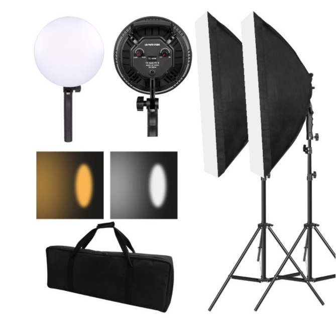 COMBO 2 ĐÈN LED STUDIO TC-80W