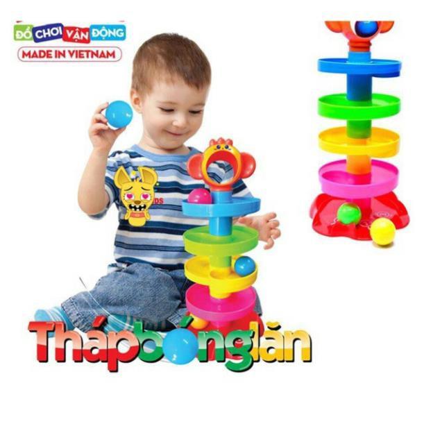 THẢ BÓNG BÉ YÊU - THÁP BÓNG LĂN Đồ chơi khám phá chuyển động