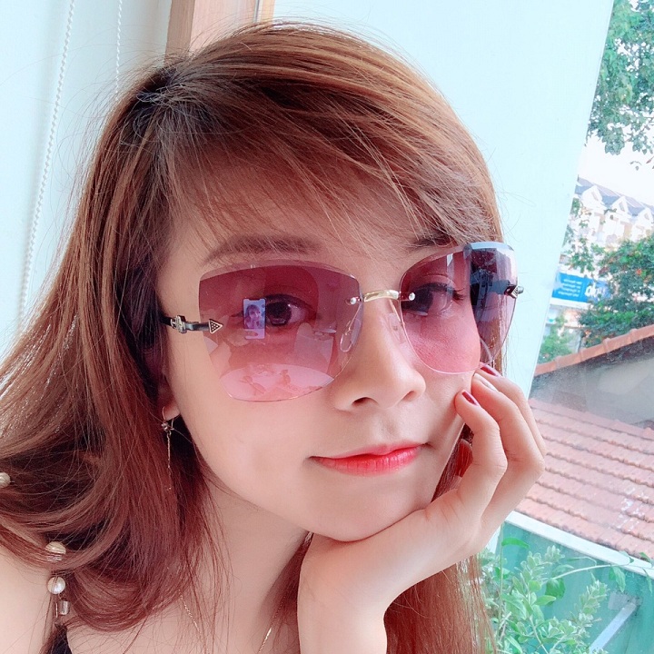 Mắt kính nữ kính mát thời trang ốc mũi tên ms23