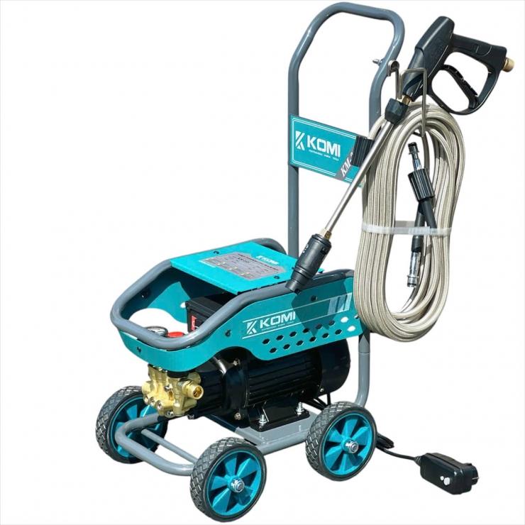 MÁY XỊT RỬA XE CAO ÁP CÓ CHỈNH ÁP CHỐNG GIẬT 3200W KM-34S KOMI -HÀNG CHÍNH HÃNG