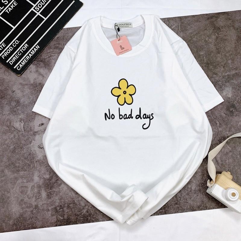Áo Thun Tay Ngắn UNISEX Hoa - Hình chụp thật (Đủ size M-L-XL)