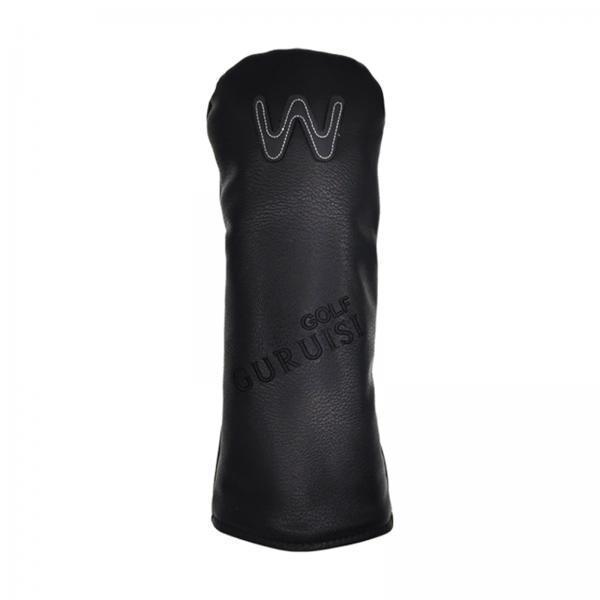 2x Golf Covers for Golf Clubs Leather 3 5 UT Putter Sleeve Design Golf Club Driver Headcover Set with Numbered for UT/Hybrid/ Wood