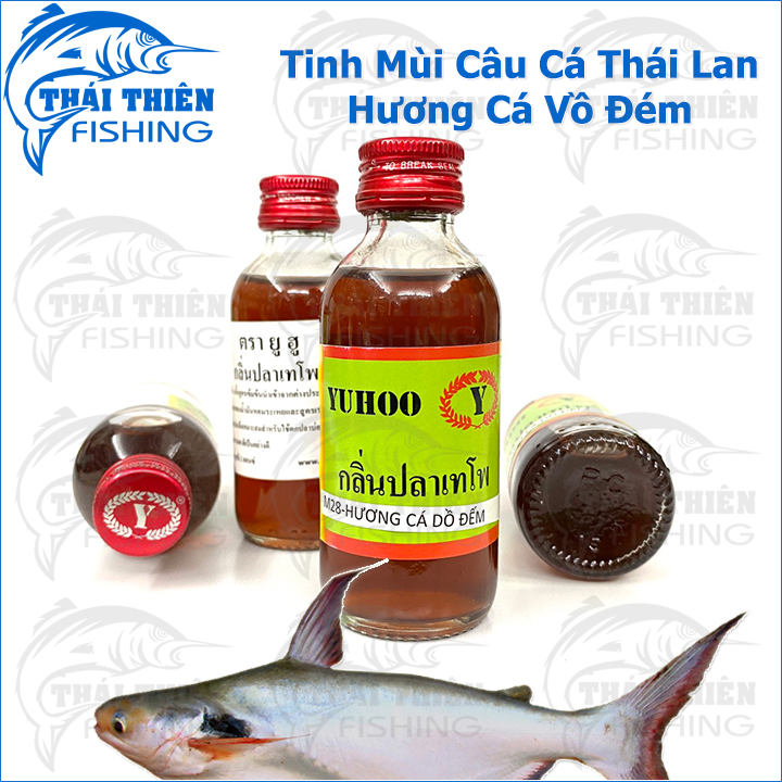 Tinh Mùi Câu Cá Thái Lan, Hương Dụ Cá Vồ Đém, Cá Tra Bần Chai 58ml