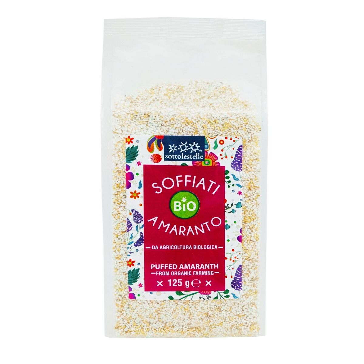 Bỏng hạt dền Amaranth hữu cơ Sottolestelle 125g