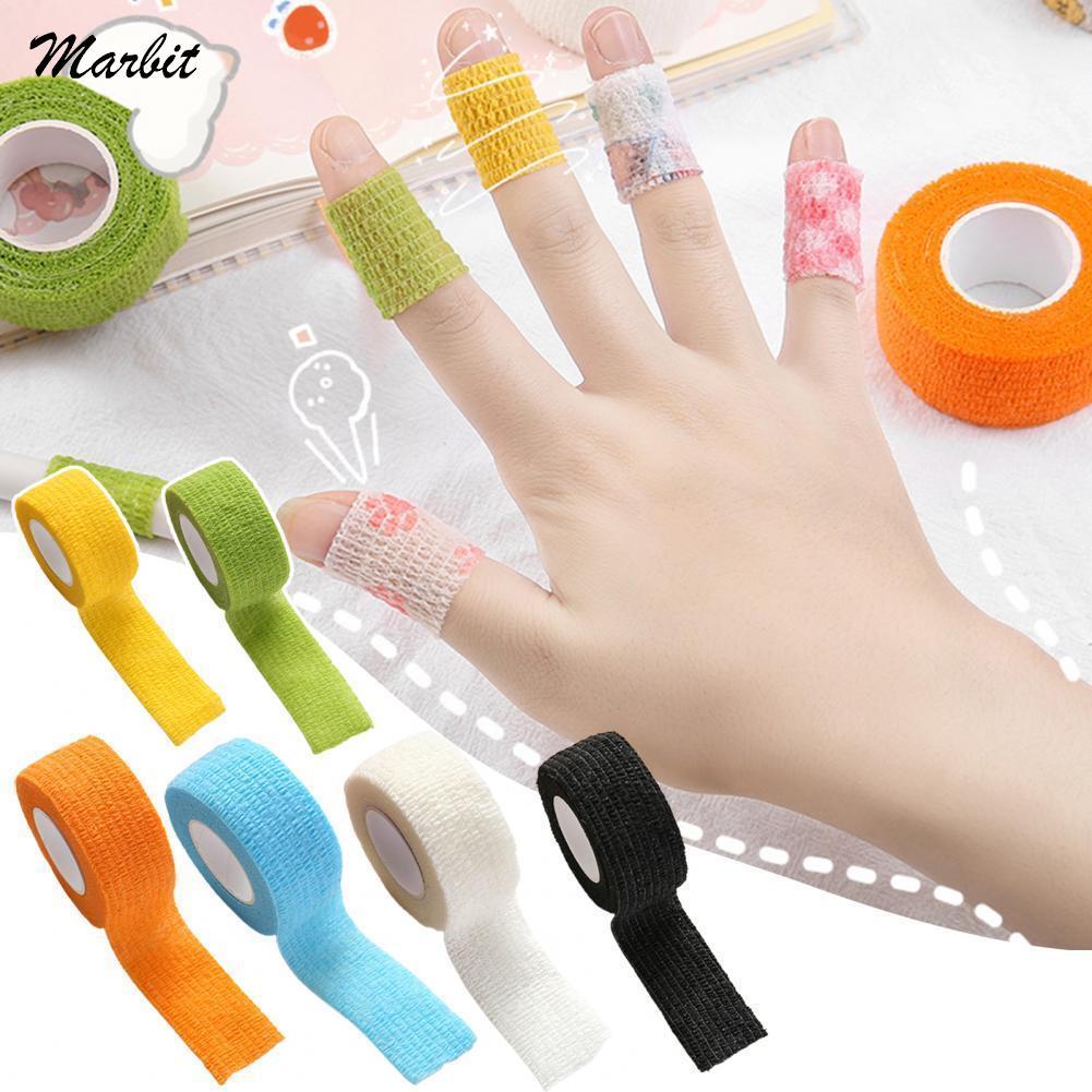 Thể thao tự dính bọc băng b băng đàn hồi ngón tay khớp đầu gối dụng cụ thể thao palm first sid kit chống ngón tay bảo vệ Color: White