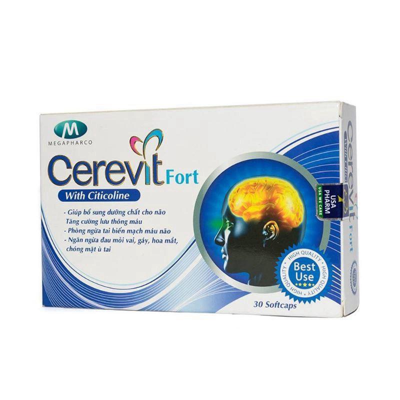 Cerevit Fort Tăng cường lưu thông máu, hoạt huyết dưỡng não