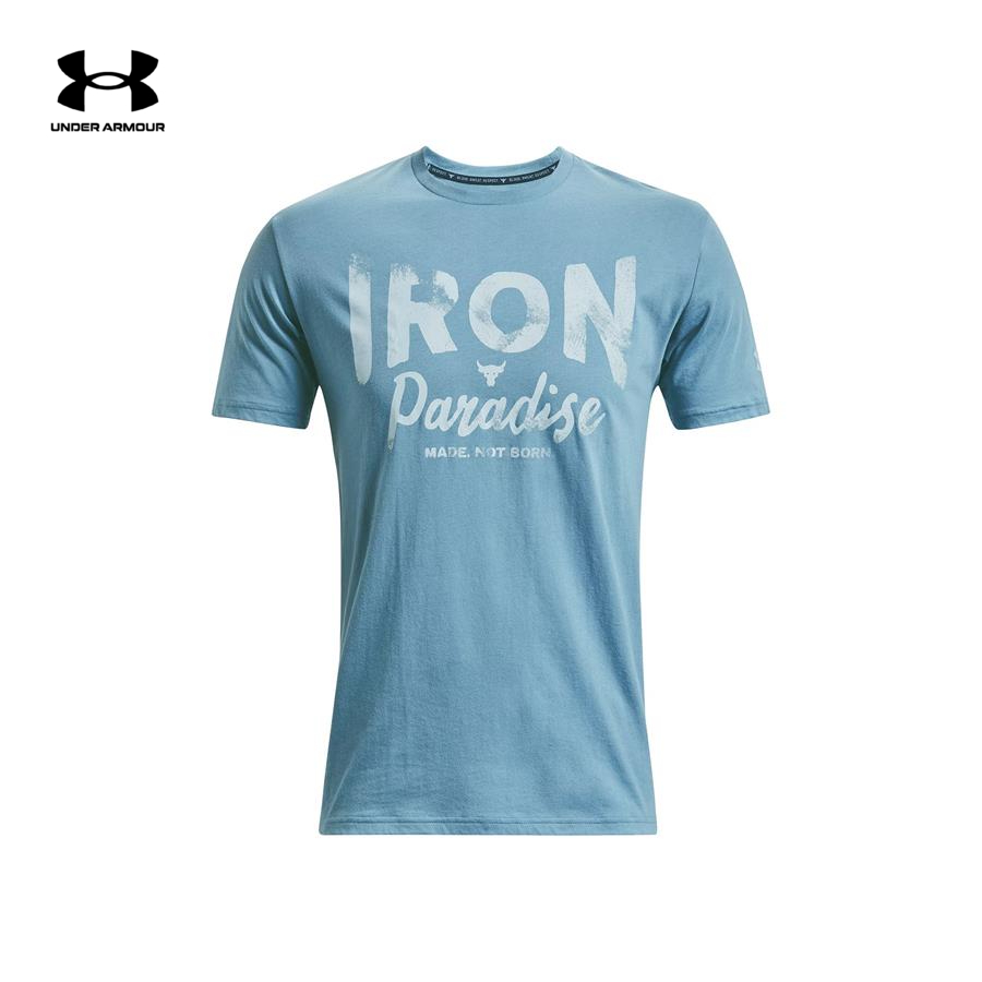 Áo thun tay ngắn thể thao nam Under Armour Pjt Rock Iron Paradise - 1370483-416