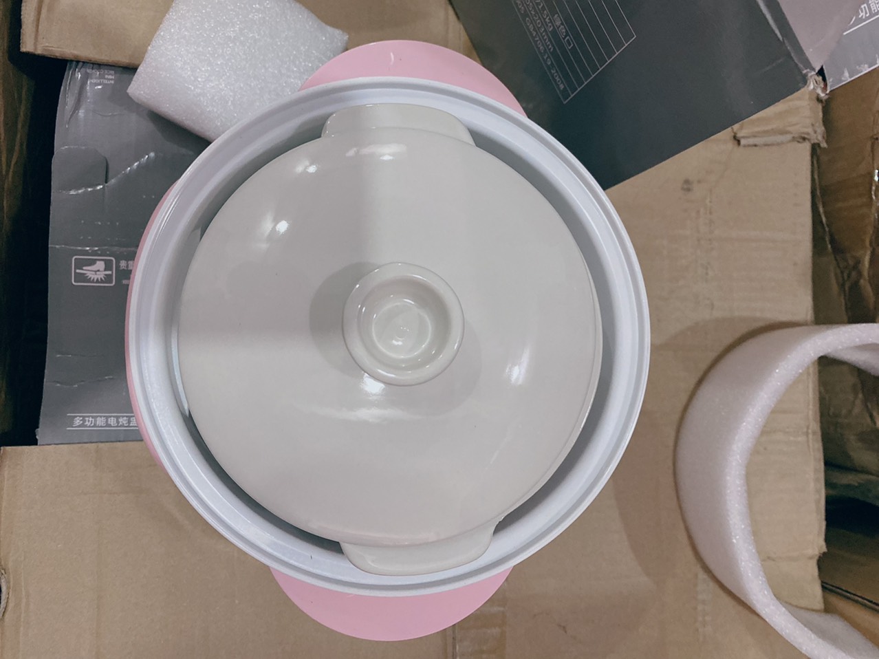 Nồi Nấu Cháo Chậm - Nồi Hầm Cách Thủy Dung Tích 1L, Lòng Nồi Bằng Sứ Giữ Nhiệt Tốt Hơn - Nồi Chưng Yến, Hầm Canh...