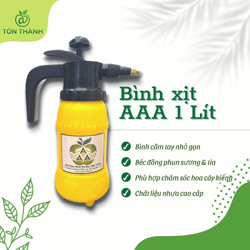 BÌNH XỊT TƯỚI CÂY 1 LÍT PHUN SƯƠNG AAA ( NHỰA CAO CẤP , BÉC ĐỒNG TÙY CHỈNH )